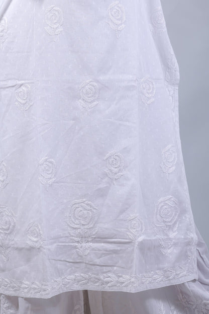 Uzma Chikankari Kurti Gharara set