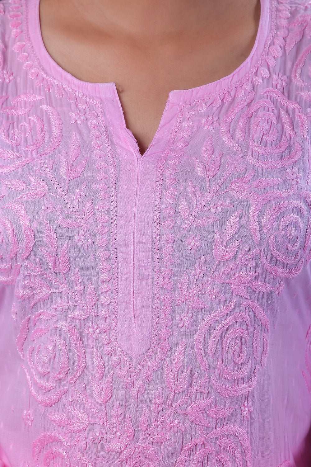 Uzma Chikankari Kurti Gharara set