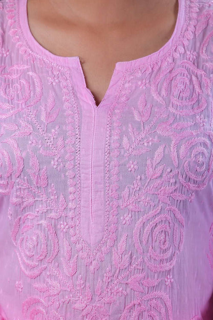 Uzma Chikankari Kurti Gharara set